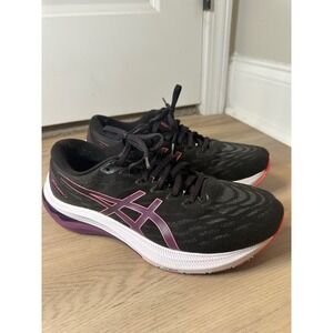 ASICS Women's Gel-Nimbus 24 Running Shoes Black Pink Purple Size 9